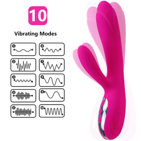 Armony — Rabbit Vibrator, Heated, Fuchsia — Rabbit Vibrators — view 2