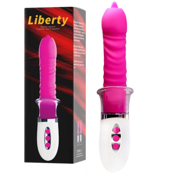 Armony Liberty — Thrusting Vibrator, Rechargeable, Fuchsia — Thrusting Pulsators — view 6