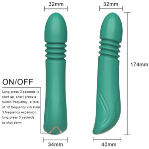 Armony — Thrusting Vibrator, Silicone, Green — G-Spot Vibrators — view 2