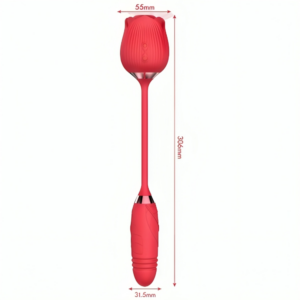Armony Delight Flower — Clit Sucker, Silicone, Red — Clitoral Stimulators — view 3
