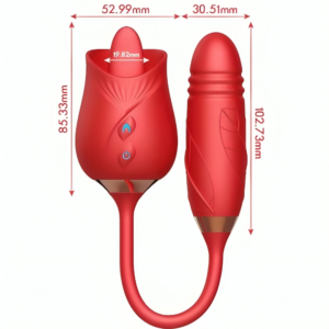 Armony Delight Flower — Tongue Vibrator, Silicone, Red — Clitoral Stimulators — view 3