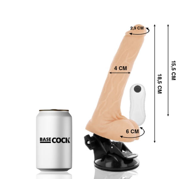 Basecock Bendable — Realistic Vibrator, Suction Cup, 18.5 cm — Realistic Vibrators — view 6