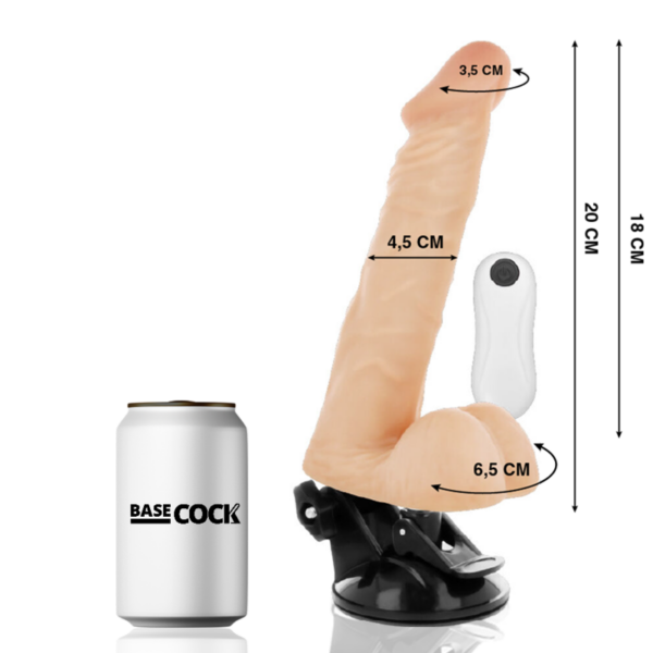Basecock Bendable — Realistic Vibrator, Suction Cup, 20 cm — Realistic Vibrators — view 5