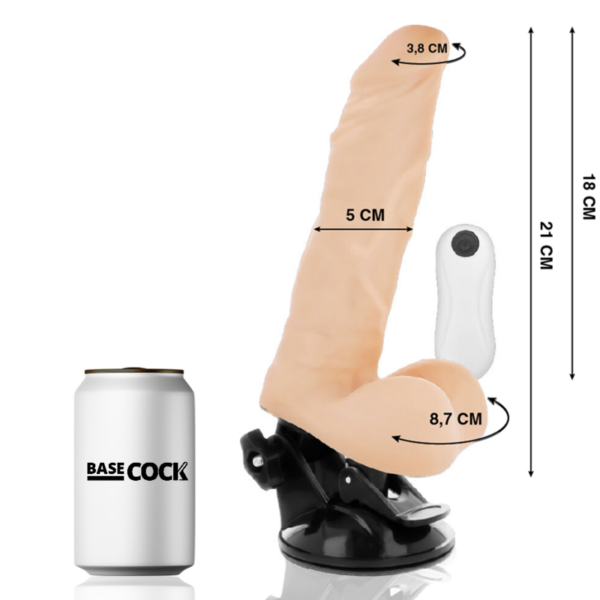 Basecock Bendable — Realistic Vibrator, Suction Cup, 21 cm — Realistic Vibrators — view 5