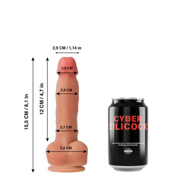 Cyber Silicock Ansel — Realistic Dildo, Silicone, 15.5 cm — Dildos — view 6
