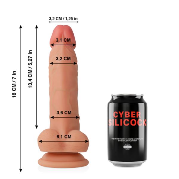 Cyber Silicock Jude — Realistic Dildo, Silicone, 18 cm — Dildos — view 5