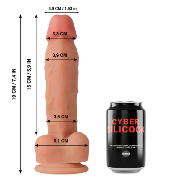 Cyber Silicock Oliver — Realistic Dildo, Silicone, 19 cm — Dildos — view 4
