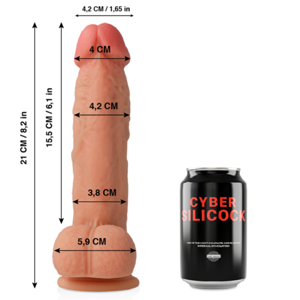 Cyber Silicock Saul — Realistic Dildo, Silicone, 21 cm — Dildos — view 2