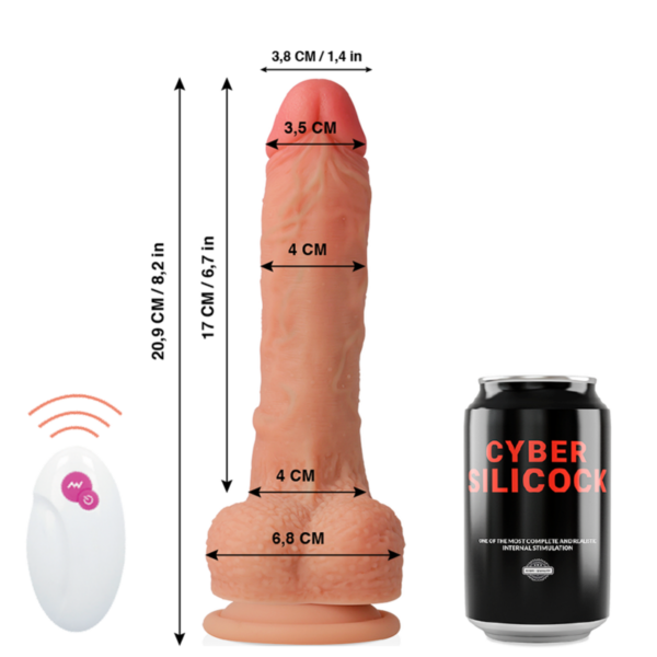 Cyber Silicock Master Huck — Thrusting Vibrator, Remote Control — Realistic Vibrators — view 2