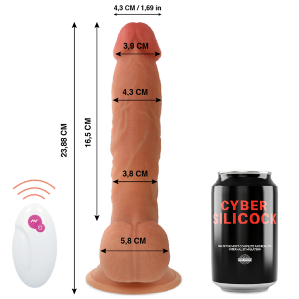 Cyber Silicock Mr John — Thrusting Dildo, Remote Control — Realistic Vibrators — view 5