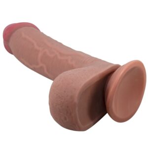 Pretty Love Sliding Skin — Realistic Dildo, 23.4 cm, Brown — Dildos