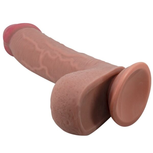 Pretty Love Sliding Skin — Realistic Dildo, 23.4 cm, Brown — Dildos