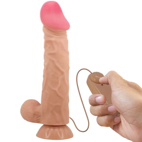 Pretty Love Sliding Skin — Realistic Vibrator, 24 cm, Flesh — Anal Vibrators