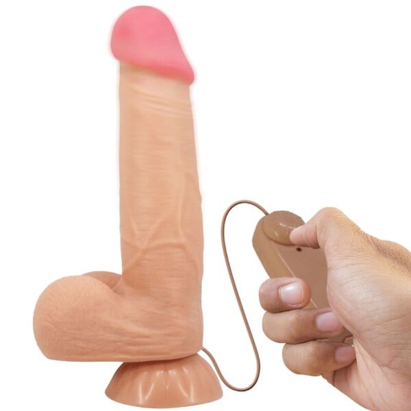 Pretty Love Sliding Skin — Realistic Vibrator, 21.8 cm, Flesh — Anal Vibrators