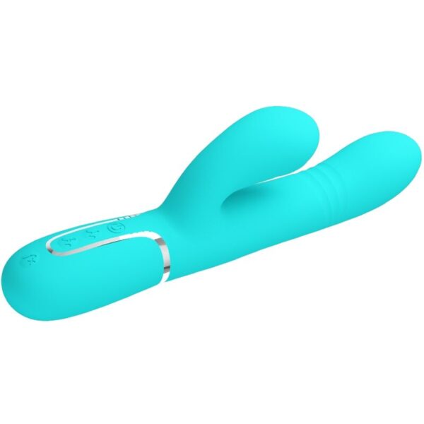 Pretty Love — Thrusting Vibrator, Rechargeable, Aqua Green — G-Spot Vibrators