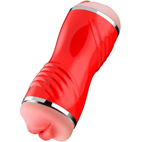 Armony Double Vagina and Mouth — Male Masturbator, Red — Manual Strokers — view 2