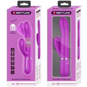 Pretty Love — Thrusting Vibrator, Rechargeable, Fuchsia — G-Spot Vibrators — view 4