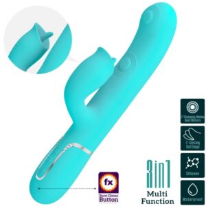 Pretty Love — Rabbit Vibrator, Waterproof, Aqua Green — Rabbit Vibrators — view 2