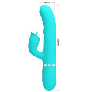 Pretty Love — Rabbit Vibrator, Waterproof, Aqua Green — Rabbit Vibrators — view 3