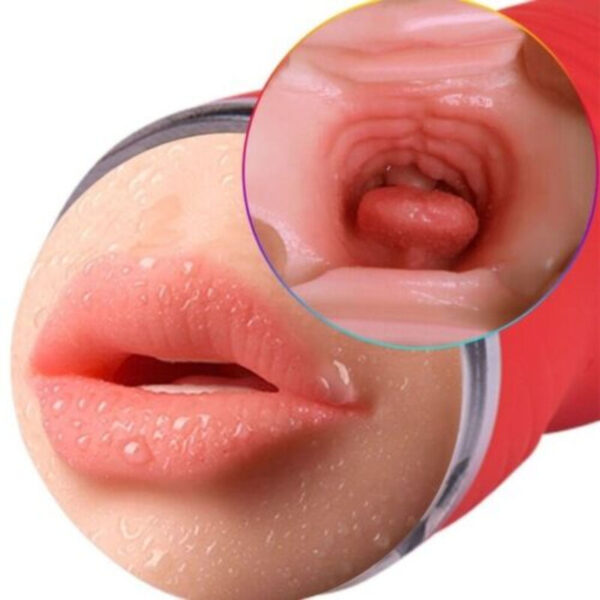 Armony Double Vagina and Mouth — Male Masturbator, Red — Manual Strokers
