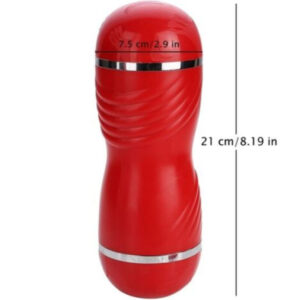 Armony Double Vagina and Mouth — Male Masturbator, Red — Manual Strokers — view 4