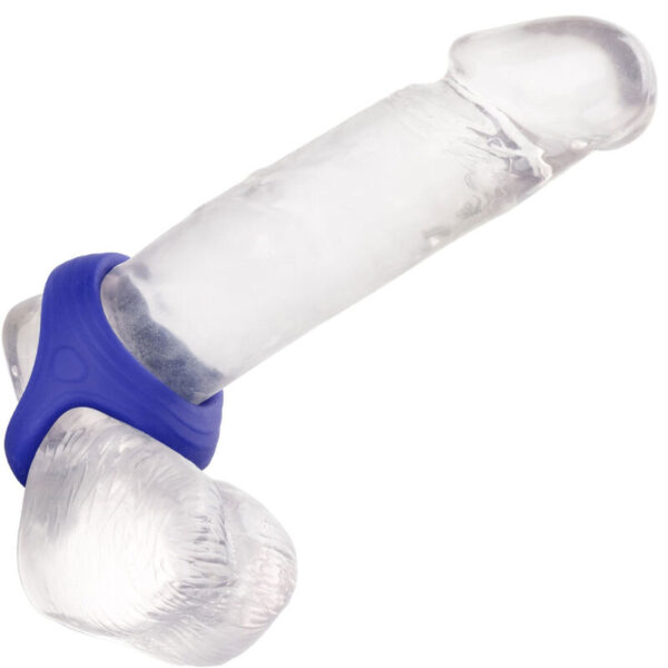 CalExotics Admiral Dual — Cock Ring, Silicone, Blue — Classic Cock Rings — view 5