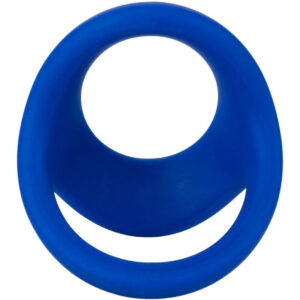 CalExotics Admiral Dual — Cock Ring, Silicone, Blue — Classic Cock Rings — view 3