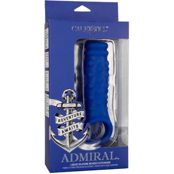 CalExotics Admiral Beaded — Girth Sleeve, Silicone, Blue — Girth Sleeves — view 3