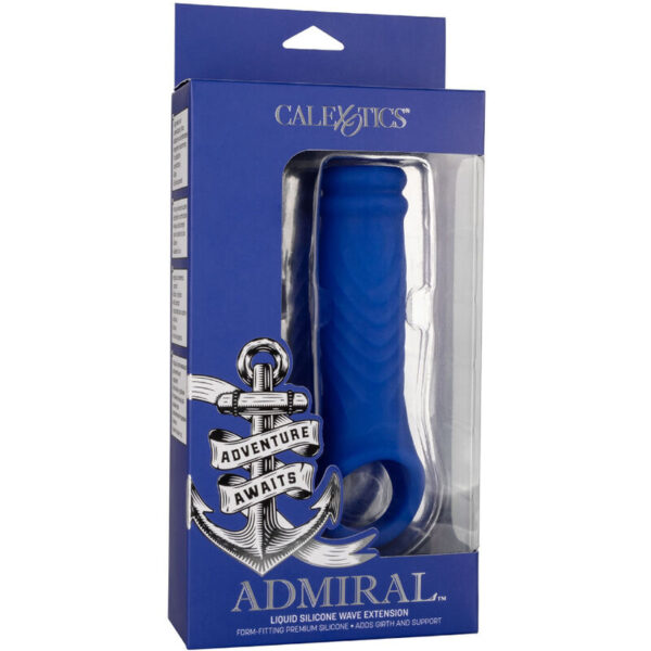 CalExotics Admiral Wave — Girth Sleeve, Silicone, Blue — Girth Sleeves — view 6