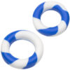 CalExotics Admiral — Cock Ring Set, Silicone, Large and XL — Classic Cock Rings