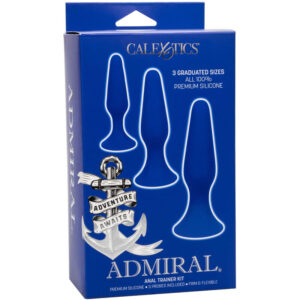 CalExotics Admiral — Anal Training Kit, Silicone, Blue — view 3