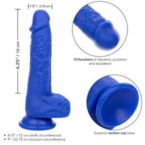 CalExotics Admiral Sailor — Realistic Vibrator, 19.75 cm, Blue — Realistic Vibrators — view 4