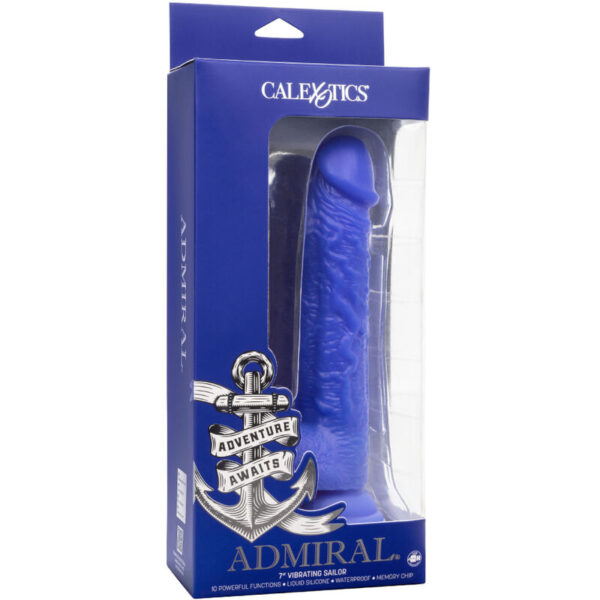 CalExotics Admiral Sailor — Realistic Vibrator, 19.75 cm, Blue — Realistic Vibrators — view 5