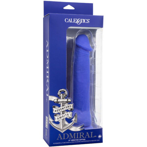 CalExotics Admiral Captain — Realistic Vibrator, 22.25 cm, Blue — Realistic Vibrators — view 5