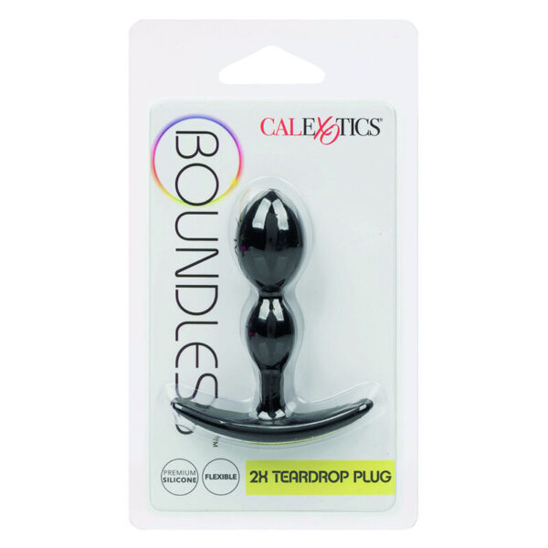 CalExotics Boundless 2X Teardrop — Butt Plug, Silicone, 6.25 cm — Anal — view 6