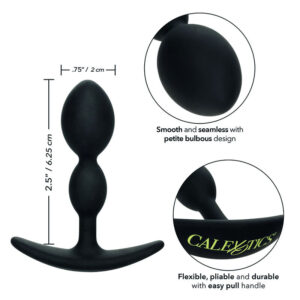 CalExotics Boundless 2X Teardrop — Butt Plug, Silicone, 6.25 cm — Anal — view 2
