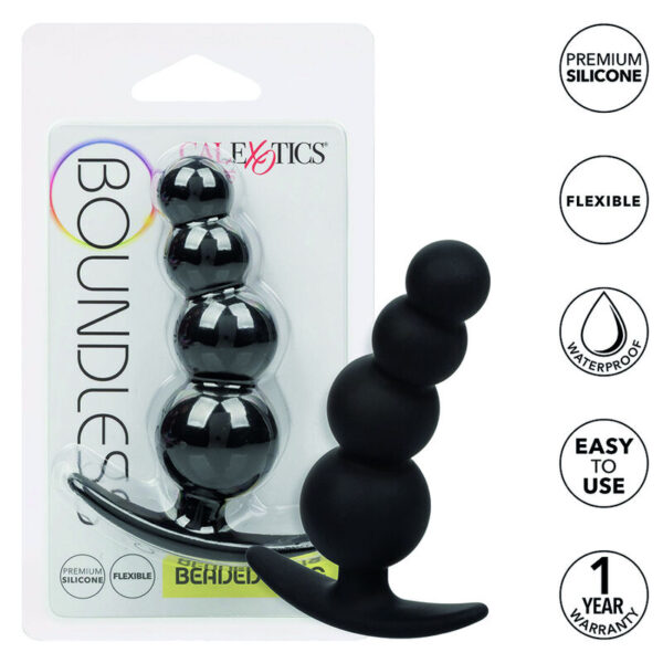 CalExotics Boundless Beaded — Butt Plug, Silicone, 9 cm — Anal — view 8