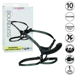 CalExotics Boundless Multi-Purpose — Strap-On, Rechargeable — Double Penetration Strap-Ons — view 2