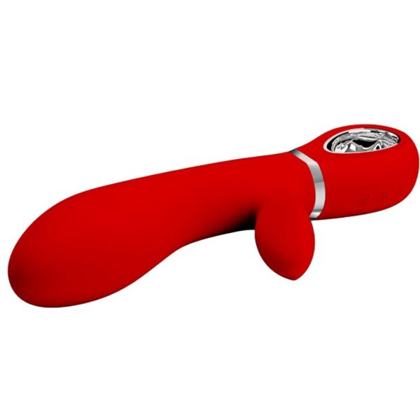 Pretty Love Thomas — Rabbit Vibrator, Rechargeable, Red — G-Spot Vibrators — view 5
