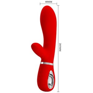Pretty Love Thomas — Rabbit Vibrator, Rechargeable, Red — G-Spot Vibrators — view 4