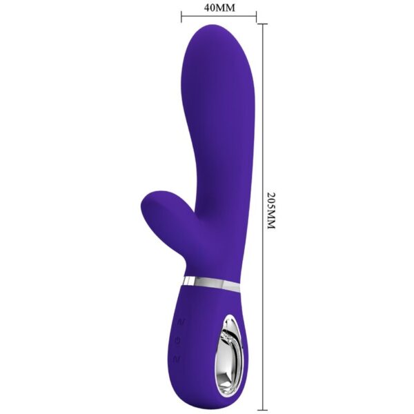 Pretty Love Thomas — Rabbit Vibrator, Rechargeable, Purple — G-Spot Vibrators — view 7