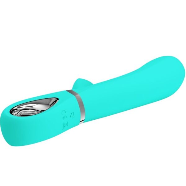 Pretty Love Thomas — Rabbit Vibrator, Rechargeable, Aqua Green — G-Spot Vibrators — view 6
