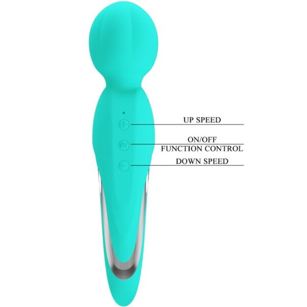Pretty Love Walter — Wand Massager, Rechargeable, Aqua Green — Clitoral Stimulators — view 3