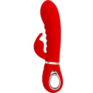 Pretty Love Prescott — Rabbit Vibrator, Rechargeable, Red — G-Spot Vibrators