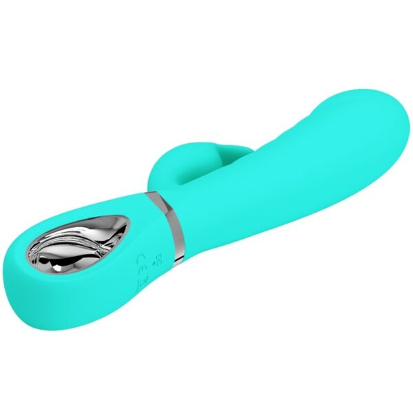 Pretty Love Prescott — Rabbit Vibrator, Rechargeable, Aqua Green — G-Spot Vibrators — view 4
