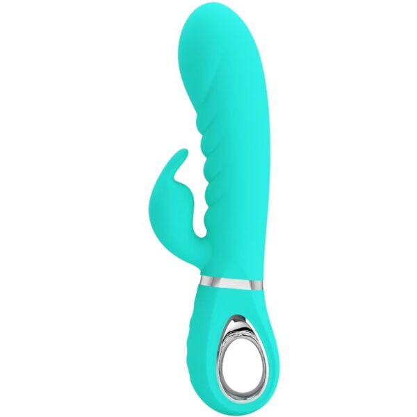 Pretty Love Prescott — Rabbit Vibrator, Rechargeable, Aqua Green — G-Spot Vibrators