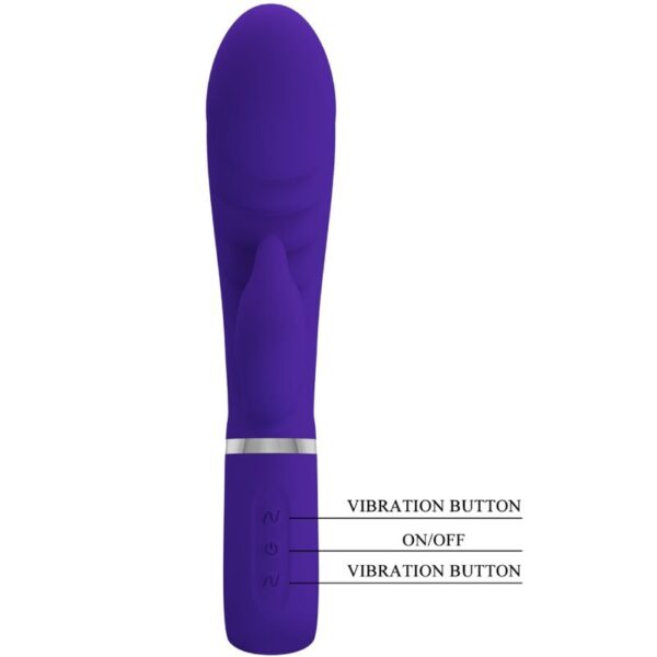 Pretty Love Prescott — Rabbit Vibrator, Rechargeable, Purple — G-Spot Vibrators — view 7