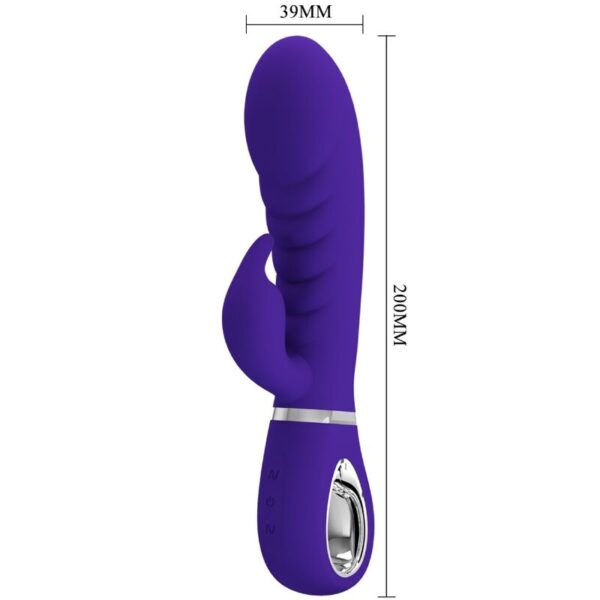 Pretty Love Prescott — Rabbit Vibrator, Rechargeable, Purple — G-Spot Vibrators — view 5