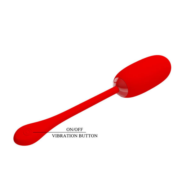 Pretty Love Julius — Vibrating Egg, Silicone, Red — Clitoral Stimulators — view 7