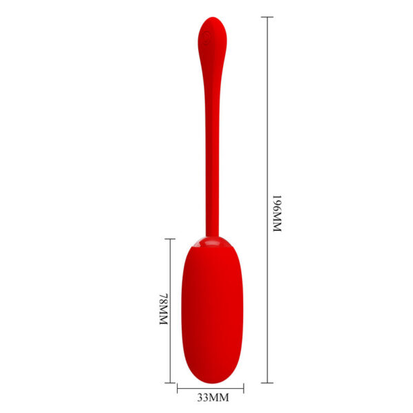 Pretty Love Julius — Vibrating Egg, Silicone, Red — Clitoral Stimulators — view 6